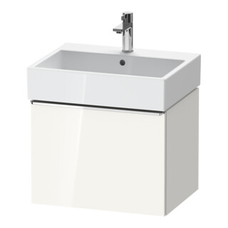 Duravit Waschtischunterschrank D-Neo 58,4x44,2cm, chr/we hgl, 1 Ausz., wandhängend