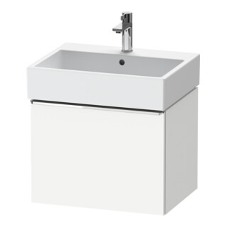 Duravit Waschtischunterschrank D-Neo 58,4x44,2cm, chr/we ma, 1 Ausz., wandhängend