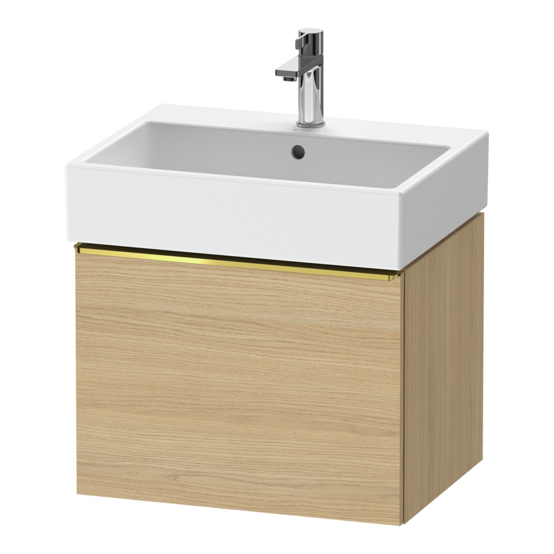 Duravit Waschtischunterschrank D-Neo 58,4x44,2cm, g pol/Ei N, 1 Ausz., wandhängend