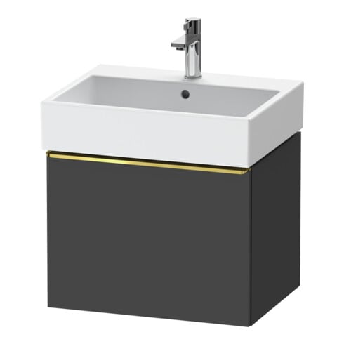Duravit Waschtischunterschrank D-Neo 58,4x44,2cm, g pol/gra m, 1 Ausz., wandhängend