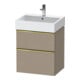 Duravit Waschtischunterschrank D-Neo 58,4x44,2cm, g pol/Lei, 1 Kast, 1 Ausz.-1