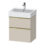 Duravit Waschtischunterschrank D-Neo 58,4x44,2cm, g pol/Tau m, 1 Kast, 1 A