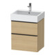 Duravit Waschtischunterschrank D-Neo 58,4x44,2cm, sw/Ei N, 1 Schubk., 1 Ausz.-1
