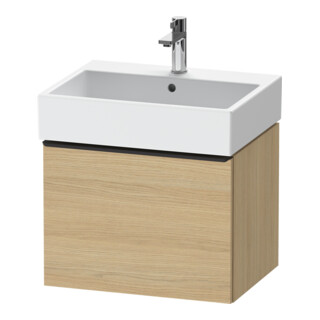 Duravit Waschtischunterschrank D-Neo 58,4x44,2cm, sw/Ei Nat, 1 Ausz., wandhängend
