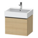 Duravit Waschtischunterschrank D-Neo 58,4x44,2cm, sw/Ei Nat, 1 Ausz., wandhängend-1