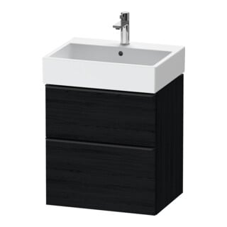 Duravit Waschtischunterschrank D-Neo 58,4x44,2cm, sw/Ei s, 1 Schubk., 1 Ausz.