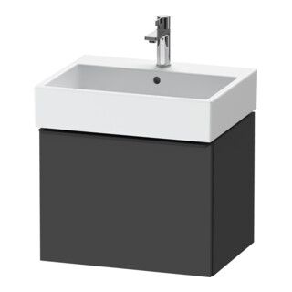 Duravit Waschtischunterschrank D-Neo 58,4x44,2cm, sw/Grap ma, 1 Ausz., wandhängend