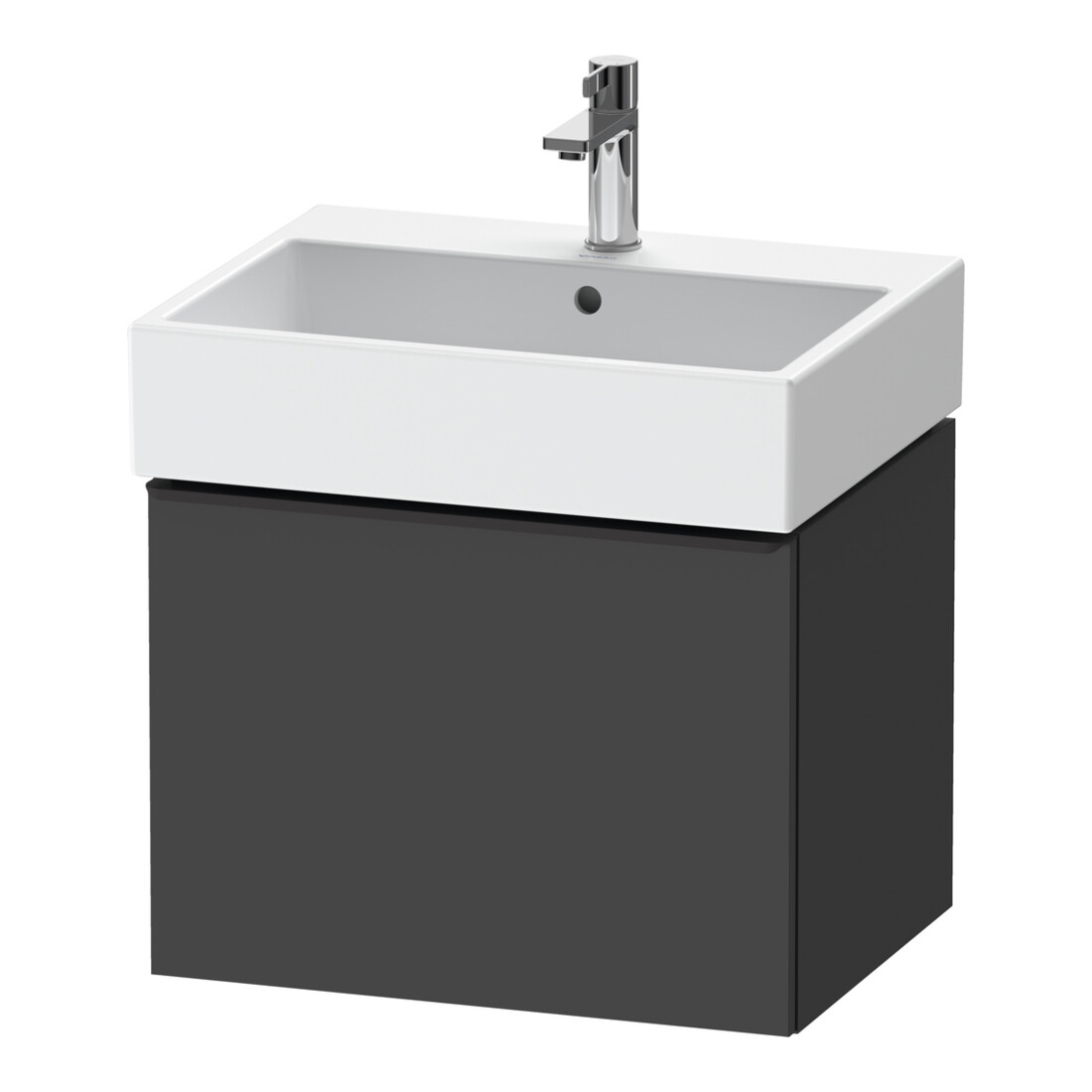 Duravit Waschtischunterschrank D-Neo 58,4x44,2cm, sw/Grap ma, 1 Ausz., wandhängend