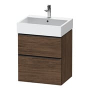 Duravit Waschtischunterschrank D-Neo 58,4x44,2cm, sw/Nuss d, 1 Kast, 1 Ausz.-1