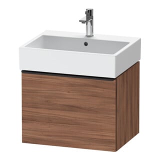 Duravit Waschtischunterschrank D-Neo 58,4x44,2cm, sw/Nuss Nat, 1 Ausz., wandhängend
