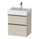 Duravit Waschtischunterschrank D-Neo 58,4x44,2cm, sw/Taup m, 1 Kast, 1 Ausz.-1