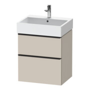 Duravit Waschtischunterschrank D-Neo 58,4x44,2cm, sw/Taup m, 1 Kast, 1 Ausz.-1