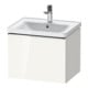 Duravit Waschtischunterschrank D-Neo 58,4x45,2x44cm, 1 A, wandhängend, chr/we hgl-1
