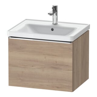 Duravit Waschtischunterschrank D-Neo 58,4x45,2x44cm, 1 A, wd, chr/Eiche marm.