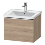 Duravit Waschtischunterschrank D-Neo 58,4x45,2x44cm, 1 A, wd, chr/Eiche marm.