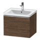 Duravit Waschtischunterschrank D-Neo 58,4x45,2x44cm, 1 A, wd, chr/Nussb dkl.-1