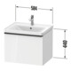 Duravit Waschtischunterschrank D-Neo 58,4x45,2x44cm, 1 A, wd, ES geb/Eiche sw