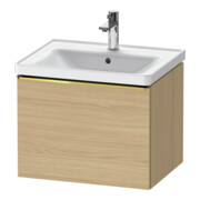Duravit Waschtischunterschrank D-Neo 58,4x45,2x44cm, 1 A, wd, g pol/Eiche Nat