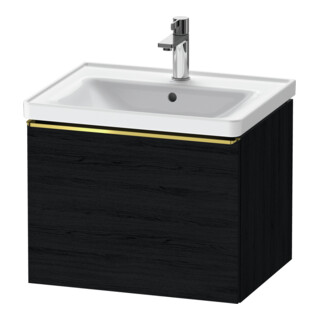 Duravit Waschtischunterschrank D-Neo 58,4x45,2x44cm, 1 A, wd, g pol/Eiche sw