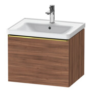 Duravit Waschtischunterschrank D-Neo 58,4x45,2x44cm, 1 A, wd, g pol/Nussb Nat