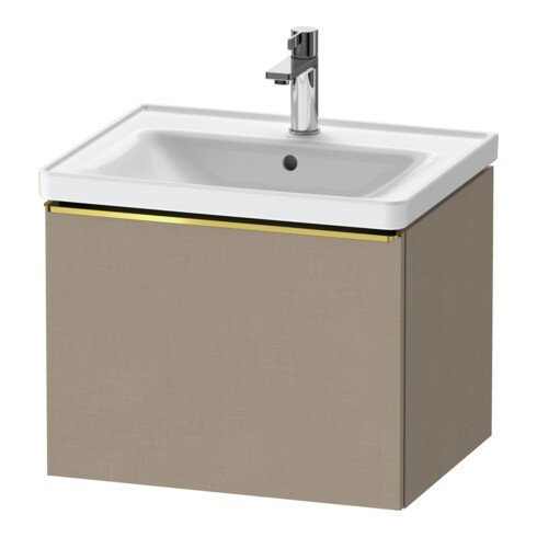 Duravit Waschtischunterschrank D-Neo 58,4x45,2x44cm, 1 A, wd, gol pol/Leinen
