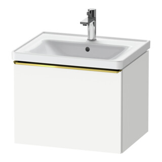 Duravit Waschtischunterschrank D-Neo 58,4x45,2x44cm, 1 A, wd, gol pol/weiß ma