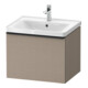 Duravit Waschtischunterschrank D-Neo 58,4x45,2x44cm, 1 A, wd, schwarz/Leinen-1