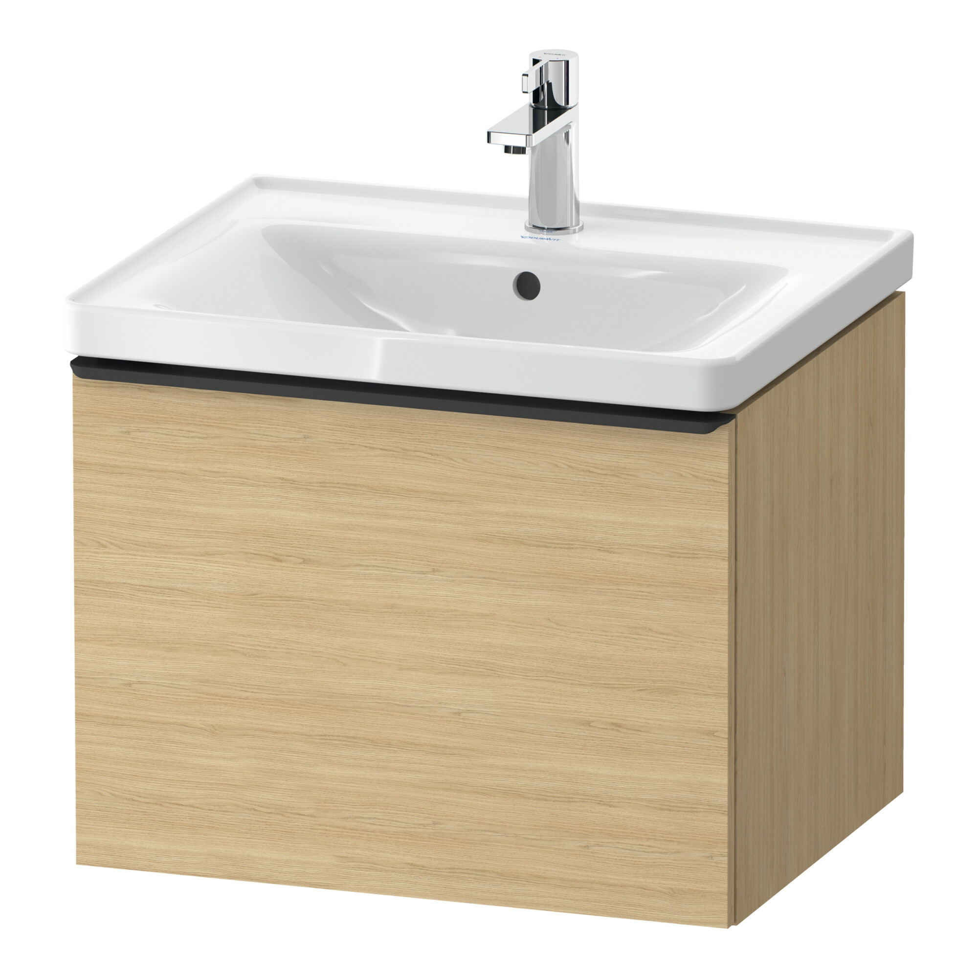 Duravit Waschtischunterschrank D-Neo 58,4x45,2x44cm, 1 A, wd, sw/Ei Nat