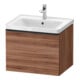 Duravit Waschtischunterschrank D-Neo 58,4x45,2x44cm, 1 A, wd, sw/Nuss Nat-1