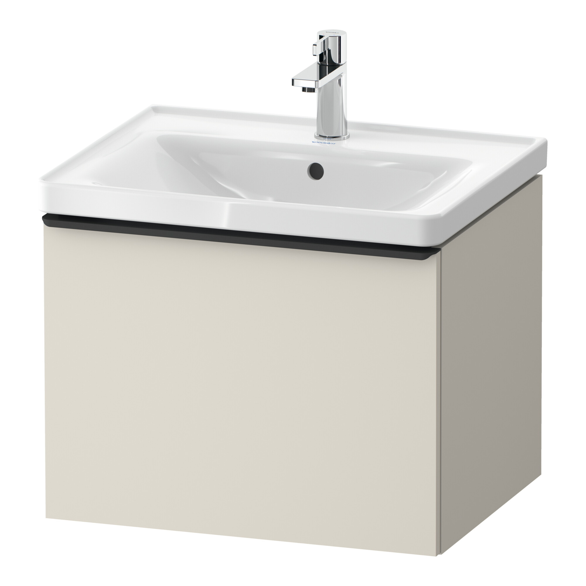 Duravit Waschtischunterschrank D-Neo 58,4x45,2x44cm, 1 A, wd, sw/Taup ma