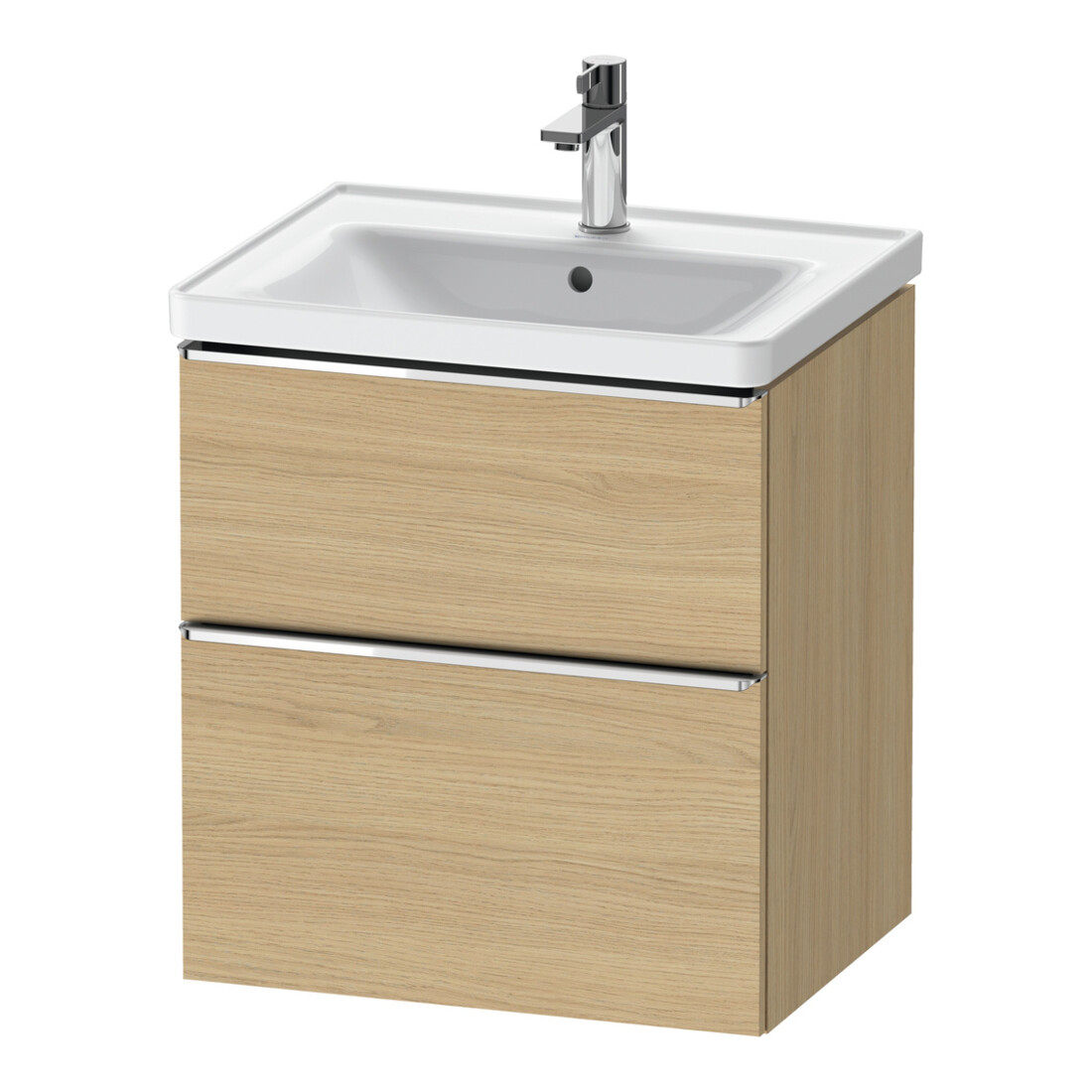 Duravit Waschtischunterschrank D-Neo 58,4x45,2x62,5cm, 1 Kast, chr/Eiche Nat