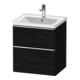 Duravit Waschtischunterschrank D-Neo 58,4x45,2x62,5cm, 1 Kast, chr/Eiche sw-1