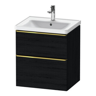 Duravit Waschtischunterschrank D-Neo 58,4x45,2x62,5cm, 1 Kast, g pol/Eiche sw