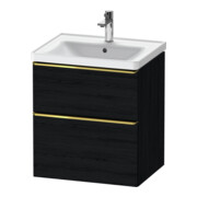 Duravit Waschtischunterschrank D-Neo 58,4x45,2x62,5cm, 1 Kast, g pol/Eiche sw