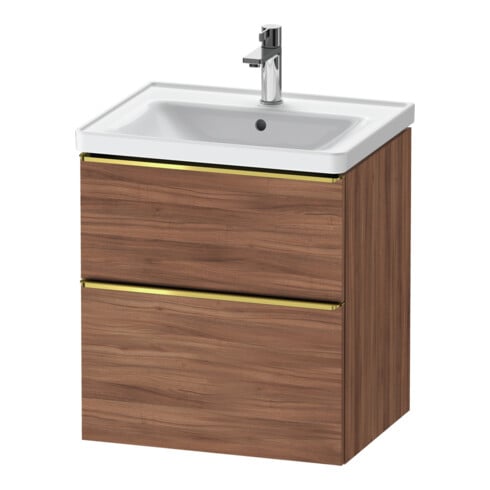 Duravit Waschtischunterschrank D-Neo 58,4x45,2x62,5cm, 1 Kast, g pol/Nu Nat