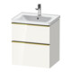 Duravit Waschtischunterschrank D-Neo 58,4x45,2x62,5cm, 1 Kast, g pol/weiß hgl-1