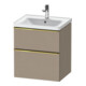 Duravit Waschtischunterschrank D-Neo 58,4x45,2x62,5cm, 1 Kast, gol pol/Leinen-1