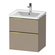Duravit Waschtischunterschrank D-Neo 58,4x45,2x62,5cm, 1 Kast, gol pol/Leinen