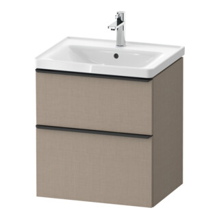 Duravit Waschtischunterschrank D-Neo 58,4x45,2x62,5cm, 1 Kast, schwarz/Leinen