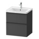 Duravit Waschtischunterschrank D-Neo 58,4x45,2x62,5cm, 1 Kast, sw/Grap ma-1