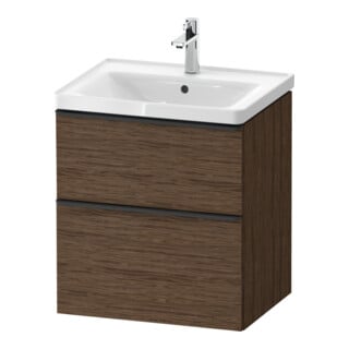 Duravit Waschtischunterschrank D-Neo 58,4x45,2x62,5cm, 1 Kast, sw/Nuss dkl.