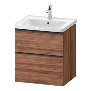 Duravit Waschtischunterschrank D-Neo 58,4x45,2x62,5cm, 1 Kast, sw/Nuss Nat