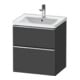 Duravit Waschtischunterschrank D-Neo 58,4x45,2x62,5cm, 1 Schubk., chr/Grap ma-1