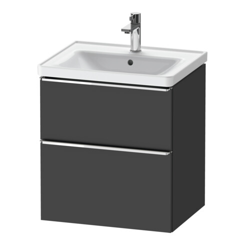 Duravit Waschtischunterschrank D-Neo 58,4x45,2x62,5cm, 1 Schubk., chr/Grap ma