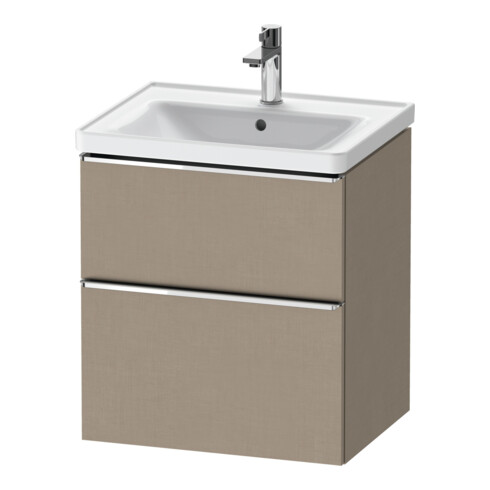 Duravit Waschtischunterschrank D-Neo 58,4x45,2x62,5cm, 1 Schubk., chr/Leinen