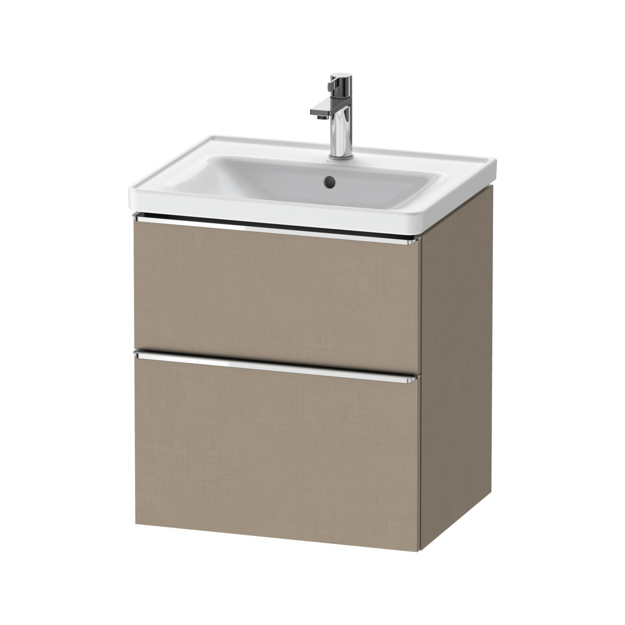 Duravit Waschtischunterschrank D-Neo 58,4x45,2x62,5cm, 1 Schubk., chr/Leinen
