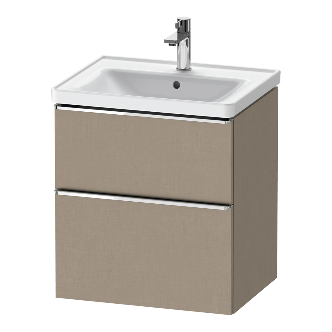Duravit Waschtischunterschrank D-Neo 58,4x45,2x62,5cm, 1 Schubk., chr/Leinen