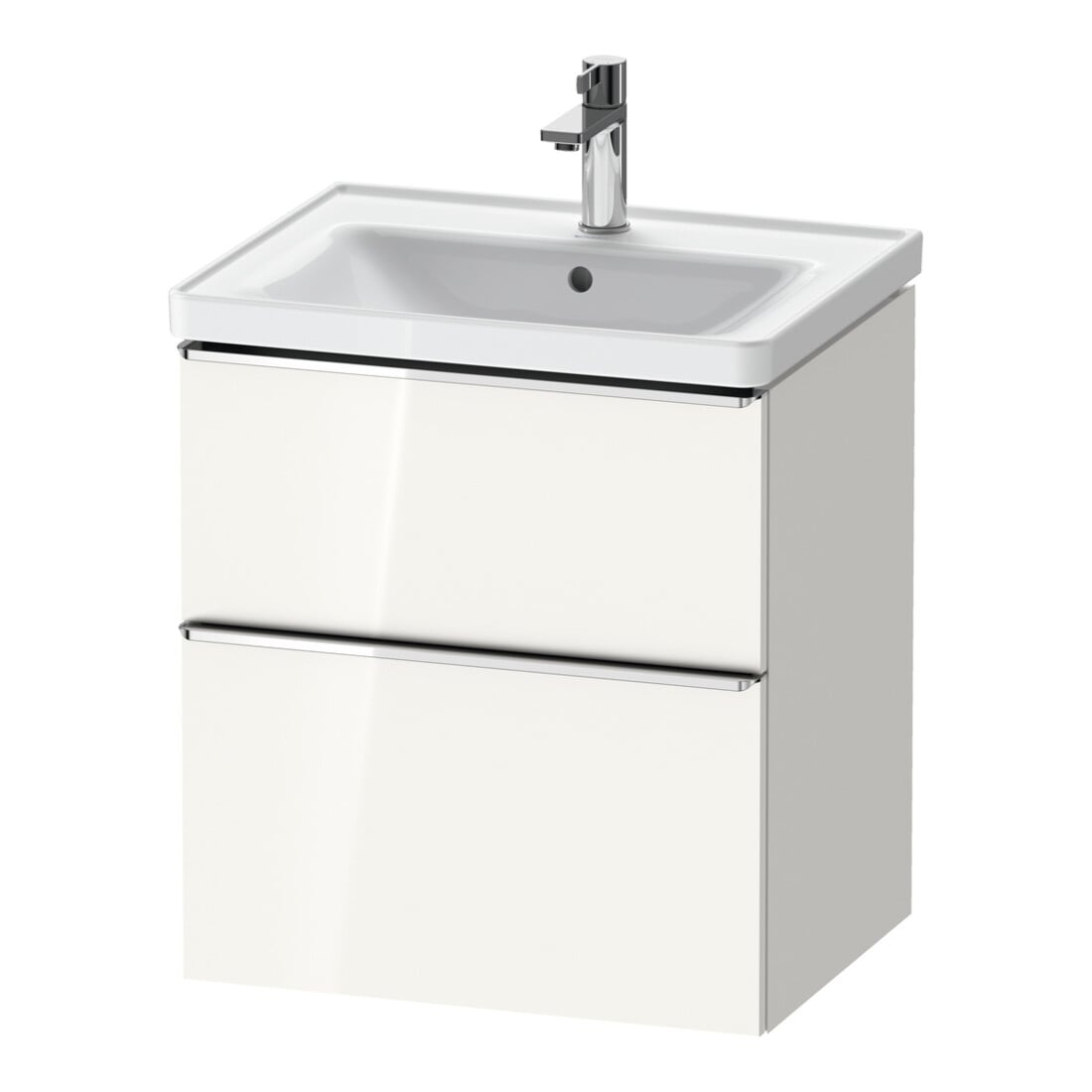 Duravit Waschtischunterschrank D-Neo 58,4x45,2x62,5cm, 1 Schubk., chr/we hgl