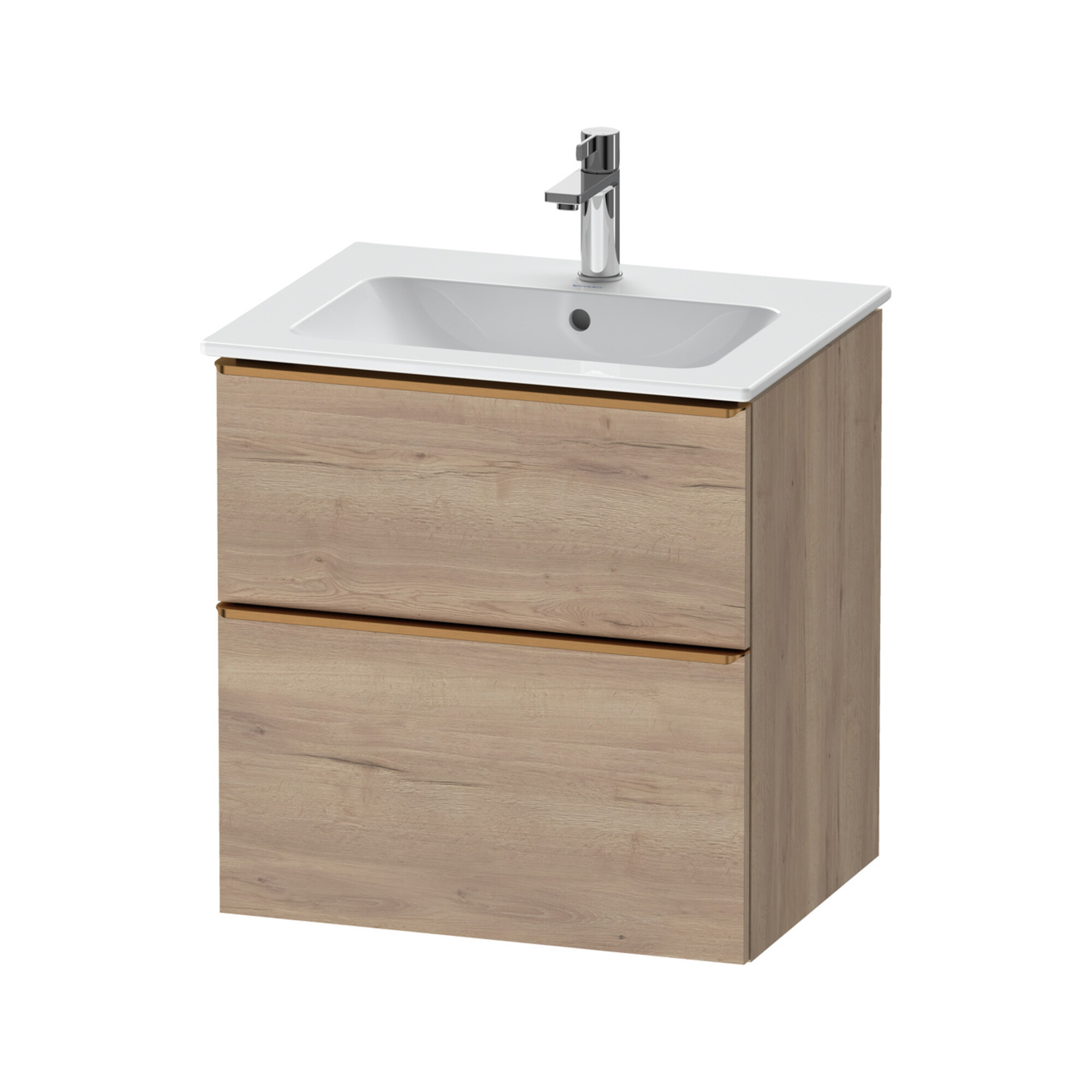 Duravit Waschtischunterschrank D-Neo 61x46,2cm, b geb/Ei ma, 1 Kast, 1 Ausz.