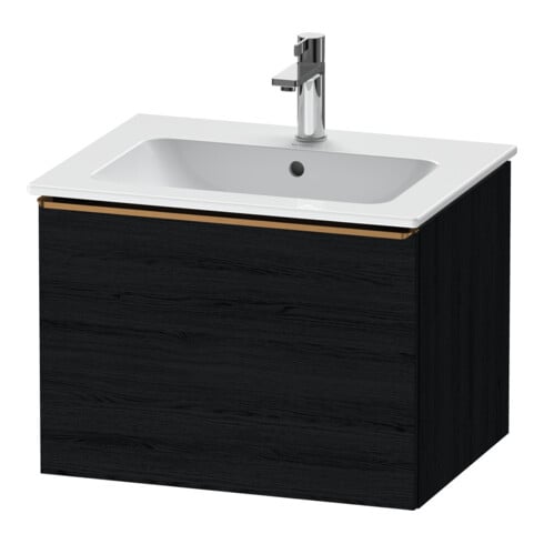 Duravit Waschtischunterschrank D-Neo 61x46,2cm, b geb/Ei sw, 1 Ausz., wandhängend